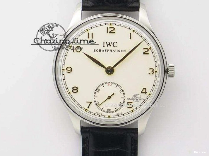 MIROTIME 0726 MoistureWicking Portuguese Real PR IW500704 ZF 1:1 Best Edition On Brown Leather Strap A52010 V 7311